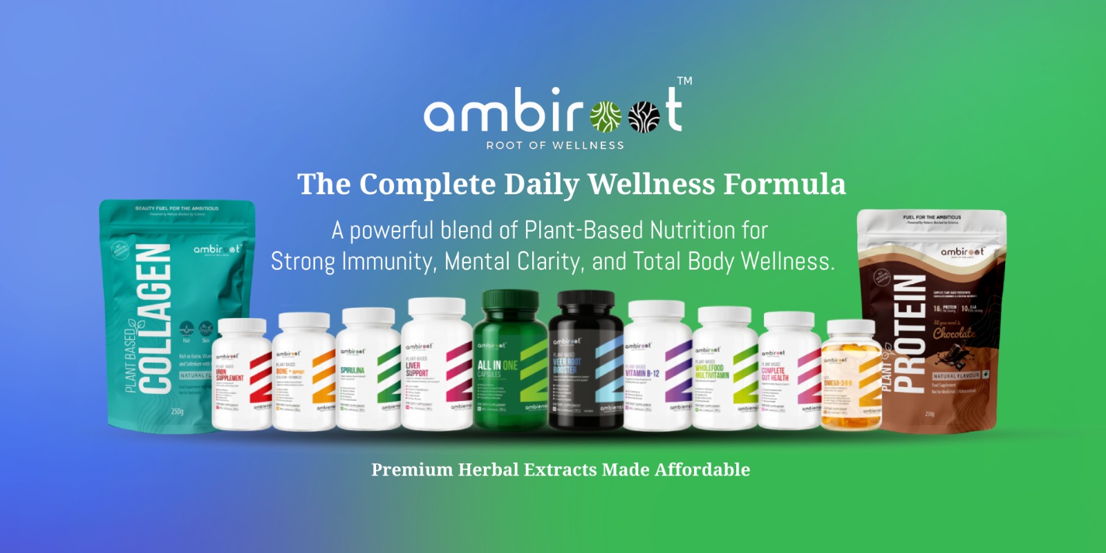 Ambiroot Products Banner
